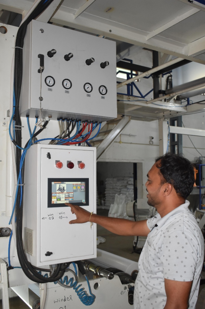 Touchscreen PLC controller calibration